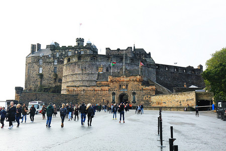 欧洲景点摄影照片_爱丁堡城堡摄影图
