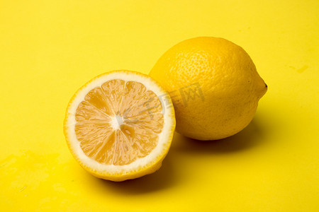 柠檬摄影照片_柠檬水果食材摄影图