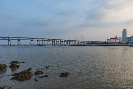 大连跨海大桥景色摄影图