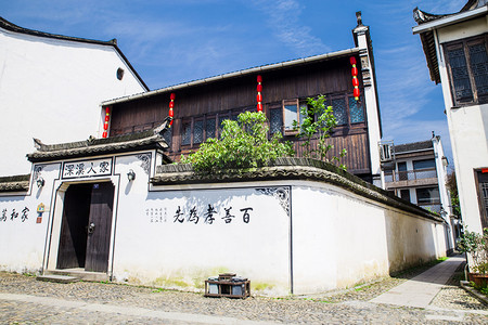 中式建筑飞檐亭台阁楼摄影图