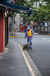 街头环卫工人