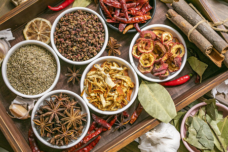 厨房调料调味品香辛料食材摄影图