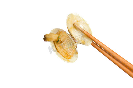辣炒花蛤美食摄影图