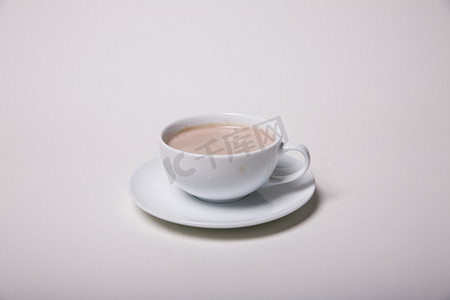 咖啡杯热饮纯咖啡饮品摄影图 
