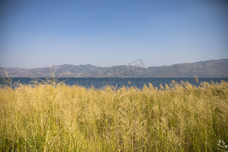 自然风景大海湖泊自然风景摄影图