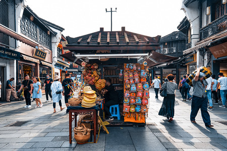 杭州摄影照片_杭州街头摄影图