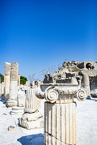 青砖柱子摄影照片_罗马柱子摄影图