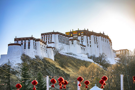 西藏布达拉宫摄影照片_西藏布达拉宫风景区摄影图