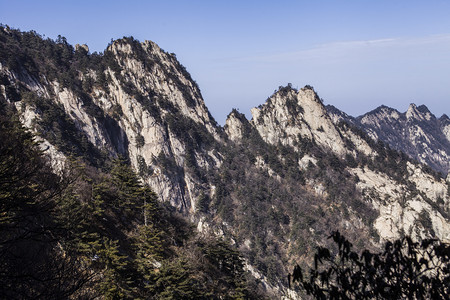 国家地质公园尧山山峰自然风光摄影图