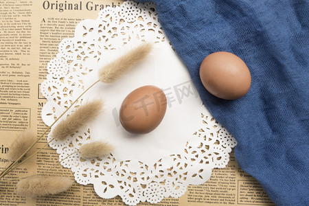 鸡蛋土鸡蛋摄影图