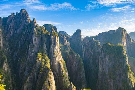 重阳节摄影照片_大好山川黄山摄影图