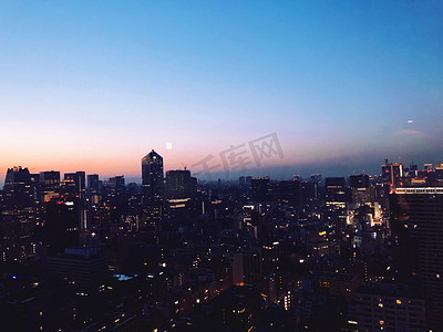 东京城市摄影照片_东京夜景摄影图