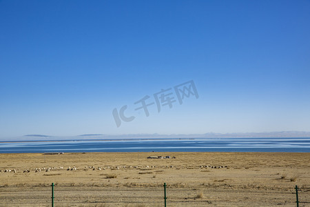 美丽青海湖风景摄影图