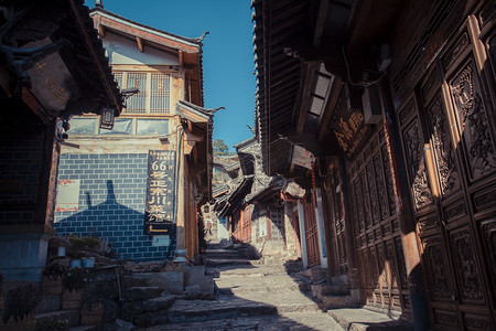 复古风景图摄影照片_老街古镇风景风光摄影图