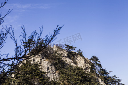 石人山摄影照片_风景名胜尧山石壁摄影图