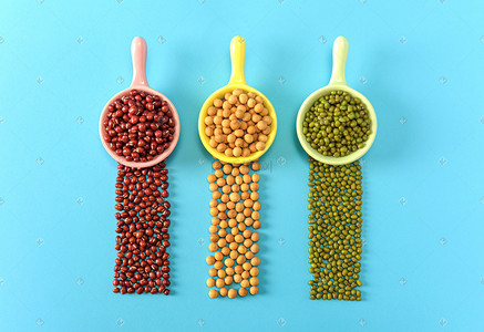 五谷杂粮豆类摄影图