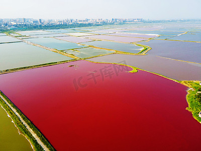 发廊七彩摄影照片_运城七彩盐湖摄影图