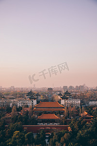 故宫风景摄影照片_故宫夕阳风景摄影图