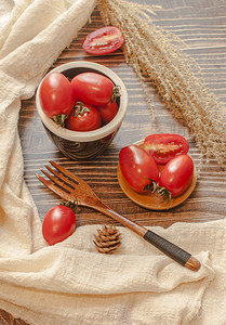 水果圣女果小番茄摄影图