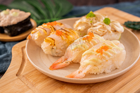 日式料理摄影照片_日料美食寿司摄影图