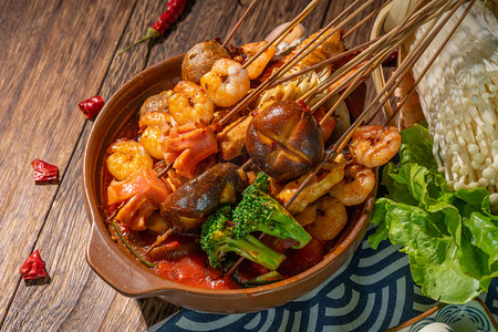 餐饮摄影照片_餐饮美食麻辣烫摄影图