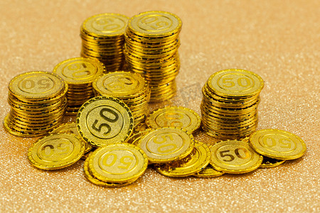 金融金币摄影图