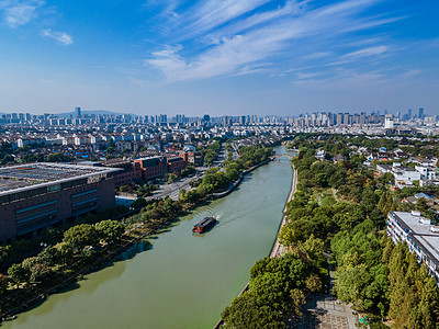 苏州护城河摄影图