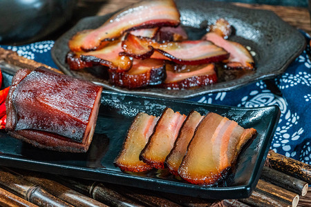 京东年货节摄影照片_美食腊肉摄影图