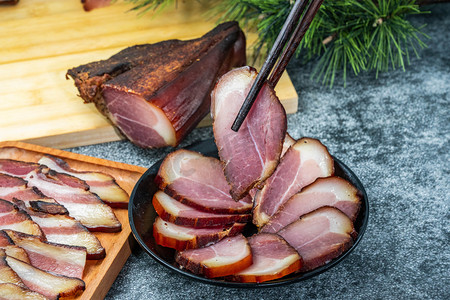 美食外卖骑手图标摄影照片_餐饮美食腊肉