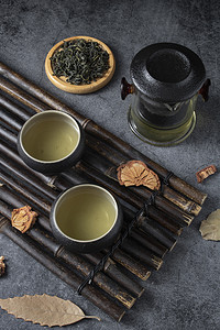 秋季茶摄影图
