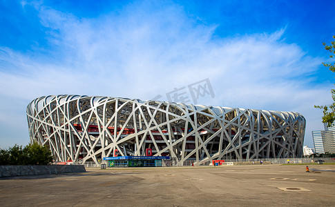 中国梦摄影照片_鸟巢风景图摄影图