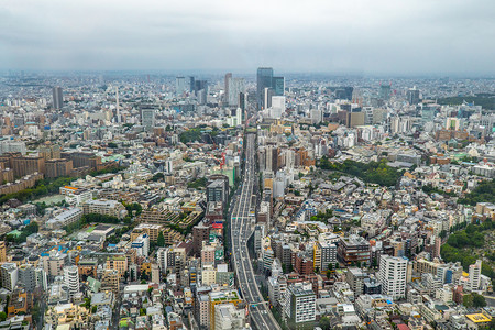 航拍东京新宿摄影图