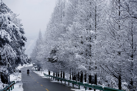 冬天雪景摄影图