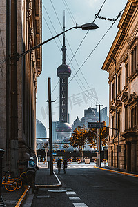 上海地标建筑景观摄影图