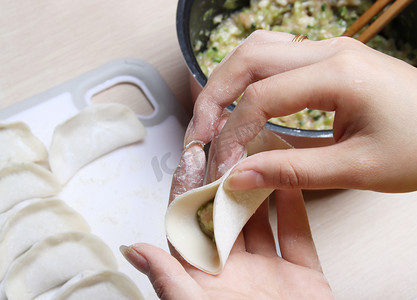 水饺立冬饺子美食摄影图