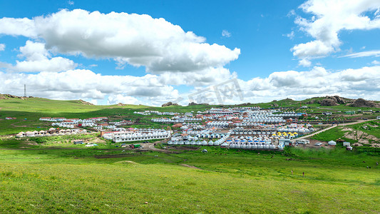 内蒙古黄花沟草原旅游景观摄影图