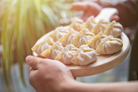 饺子冬至摄影照片_饺子摄影图