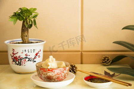 饺子摄影图