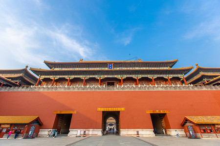 北京地标故宫博物院紫禁城