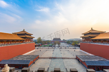 北京国风摄影照片_北京地标故宫博物院紫禁城