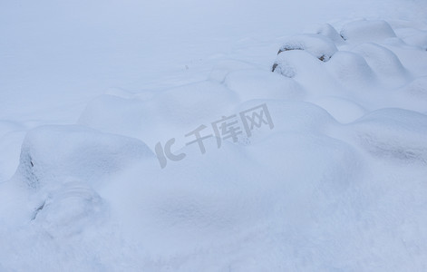 内蒙古冬季雪景特写