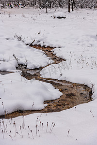 毕棚沟雪景摄影图