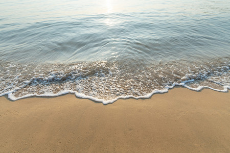 夏天沙滩摄影照片_沙滩浪摄影图三亚海南