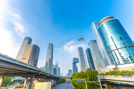 七一大气摄影照片_北京国贸cbd大气街景