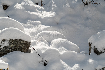 毕棚沟冬至雪景细节图