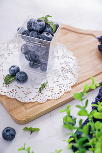 文艺摄影照片_蓝莓水果食品