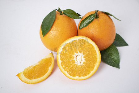 橙汁海报免费摄影照片_清新可口的赣南脐橙