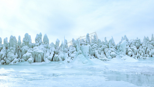 内蒙古冬季摄影照片_冬季冰雪旅游景观