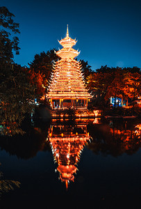 深圳锦绣中华民俗村夜景建筑