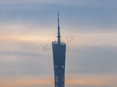 城市标志建筑摄影照片_广东广州市海珠区广州塔建筑地标